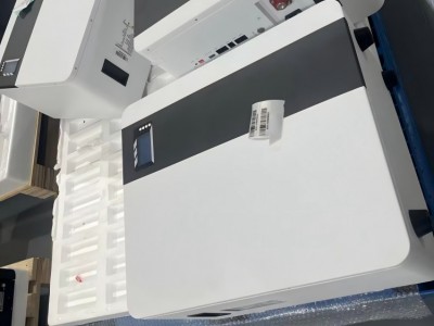 Wall-mounted battery with feet