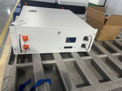 White rack mounted battery